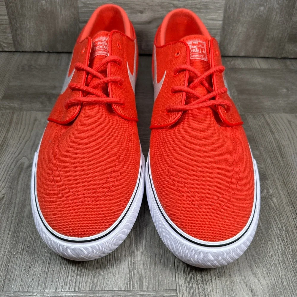 Nike SB Stefan Janoski Mens 11 Red Canvas Skateboarding Sneakers NEW HQ1655-600